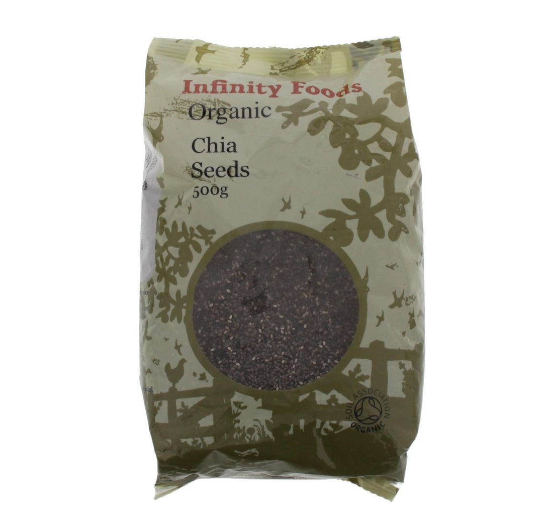 بذور الشيا العضوية من إنفينيتي فودز ٥٠٠ غرام