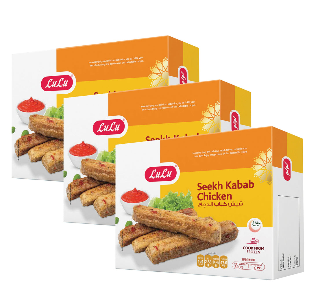 LuLu Chicken Seekh Kebab 3 x 320 g