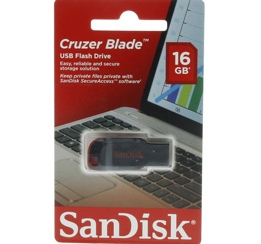 Sandisk Flash Drive Blade, 16 GB, SDCZ50