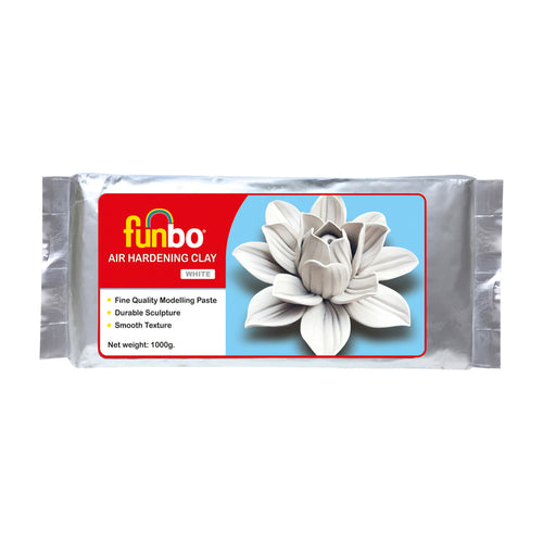 Funbo Modelling Clay 1000g White