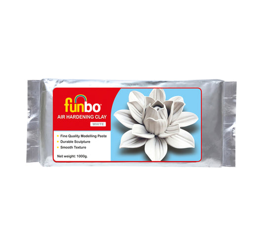 Funbo Modelling Clay 1000g White