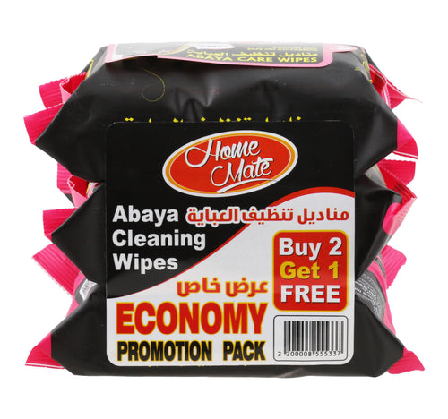 Home Mate Abaya Care Wipes 25 pcs 2+1