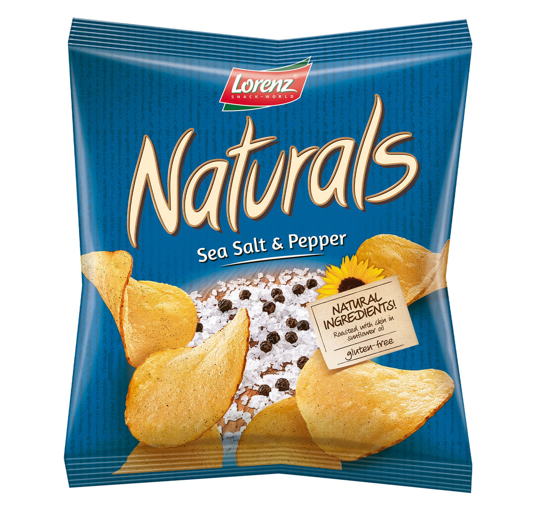 Lorenz Natural Sea Salt & Pepper Potato Chips 100 g