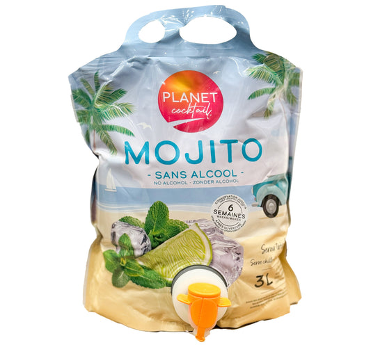 Planet Cocktail Mojito Non Alcoholic Drink 3 Litres