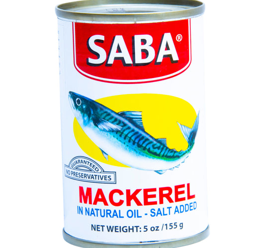 Saba Mackerel Salted In Natural Oil 155 g