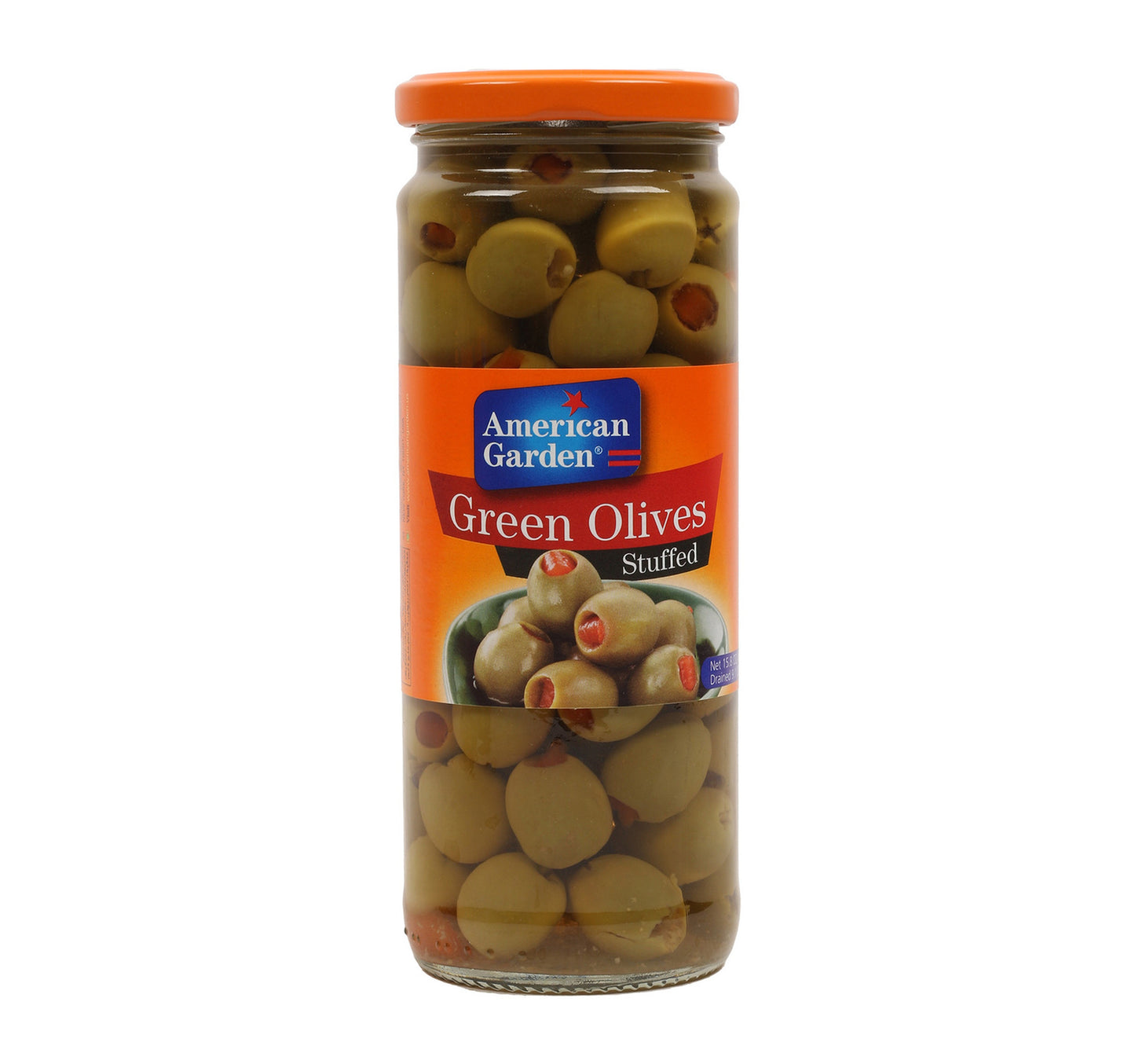 American Garden Stuffed Green Olives 450 g