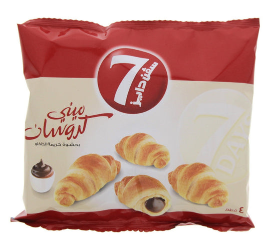 7 Days Mini Croissant with Cocoa Cream Filling 4 pcs 44 g