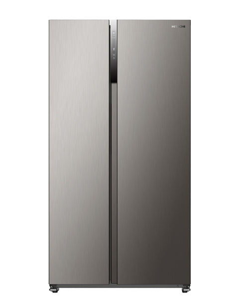 Hitachi Side by Side Two Door Refrigerator, 630 L Gross Capacity, Inox, HRSN9552DX