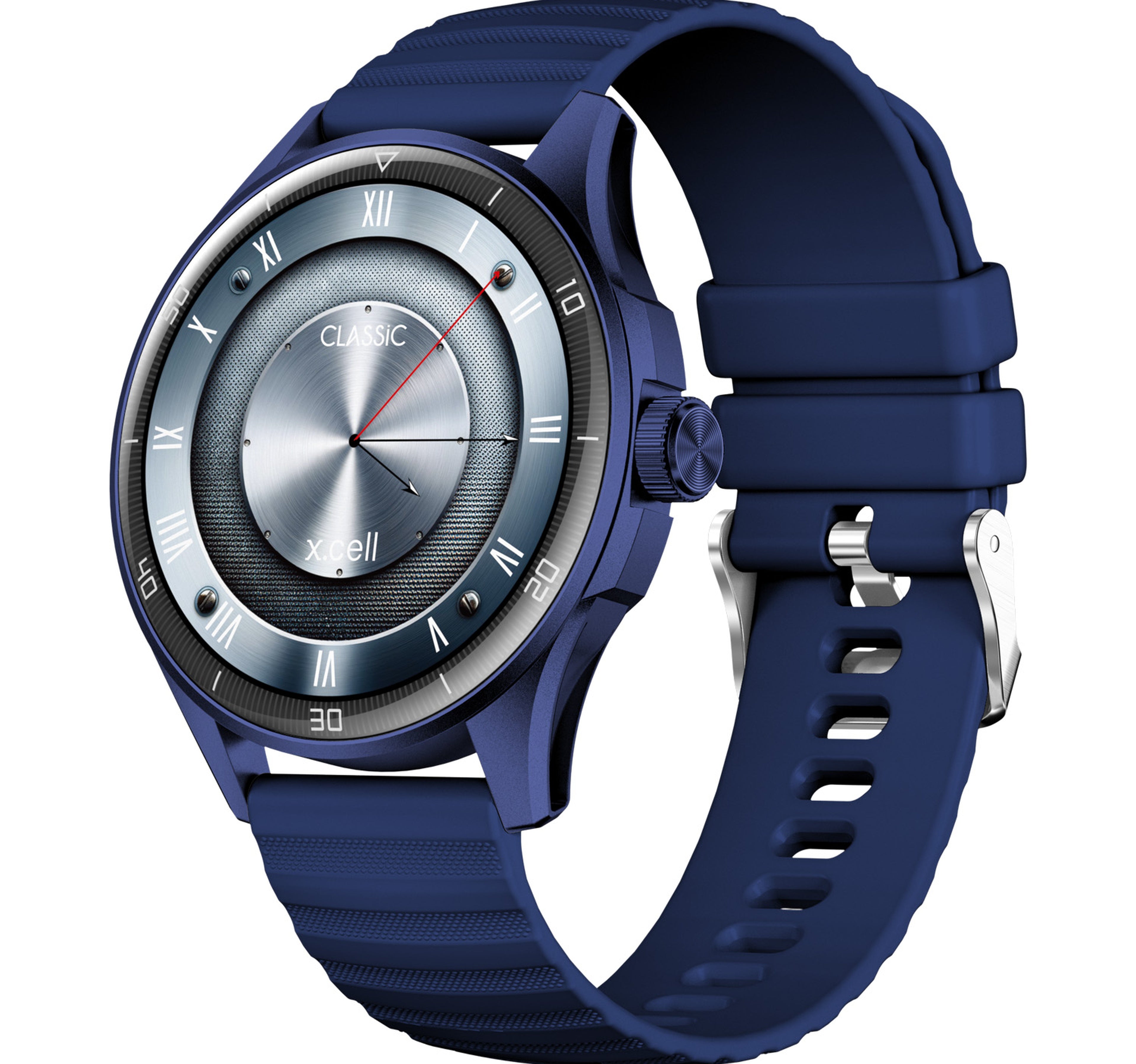 X.cell Classic 6 Smartwatch, 1.43 inches AMOLED Display, Blue – Shefs