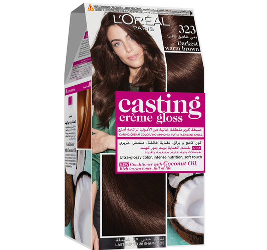 L'Oreal Paris Casting Creme 323 Gloss Darkest Warm Brown 1 pkt
