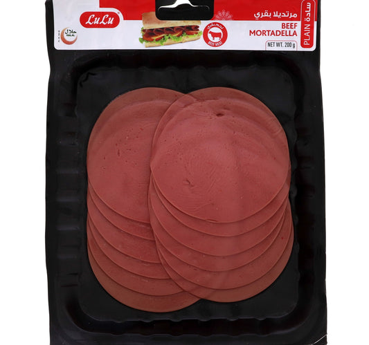 LuLu Beef Mortadella Plain 200 g