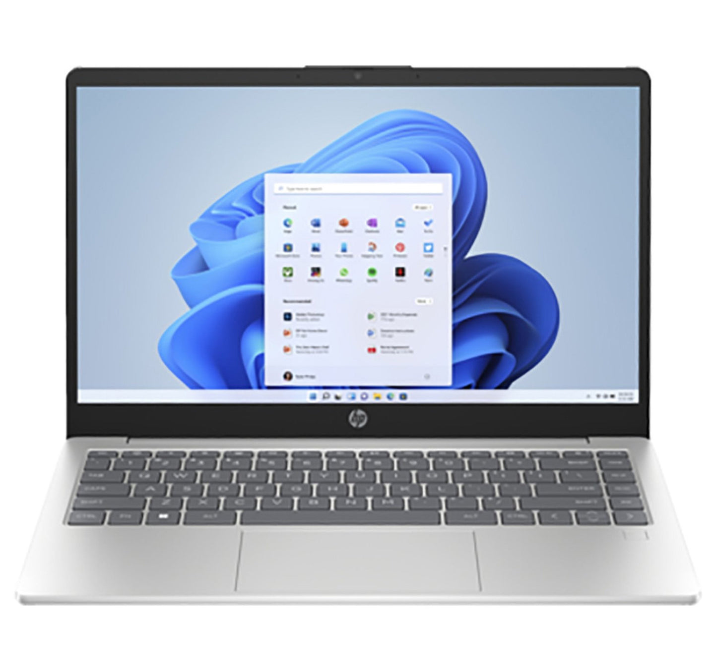 كمبيوتر محمول HP 14 بوصة FHD، معالج AMD Ryzen 7-7730U، ذاكرة وصول عشوائي (RAM) سعة 16 جيجابايت، سعة تخزين SSD سعة 1 تيرابايت، نظام التشغيل Windows 11 Home، لون فضي طبيعي، 14-EM0014NE