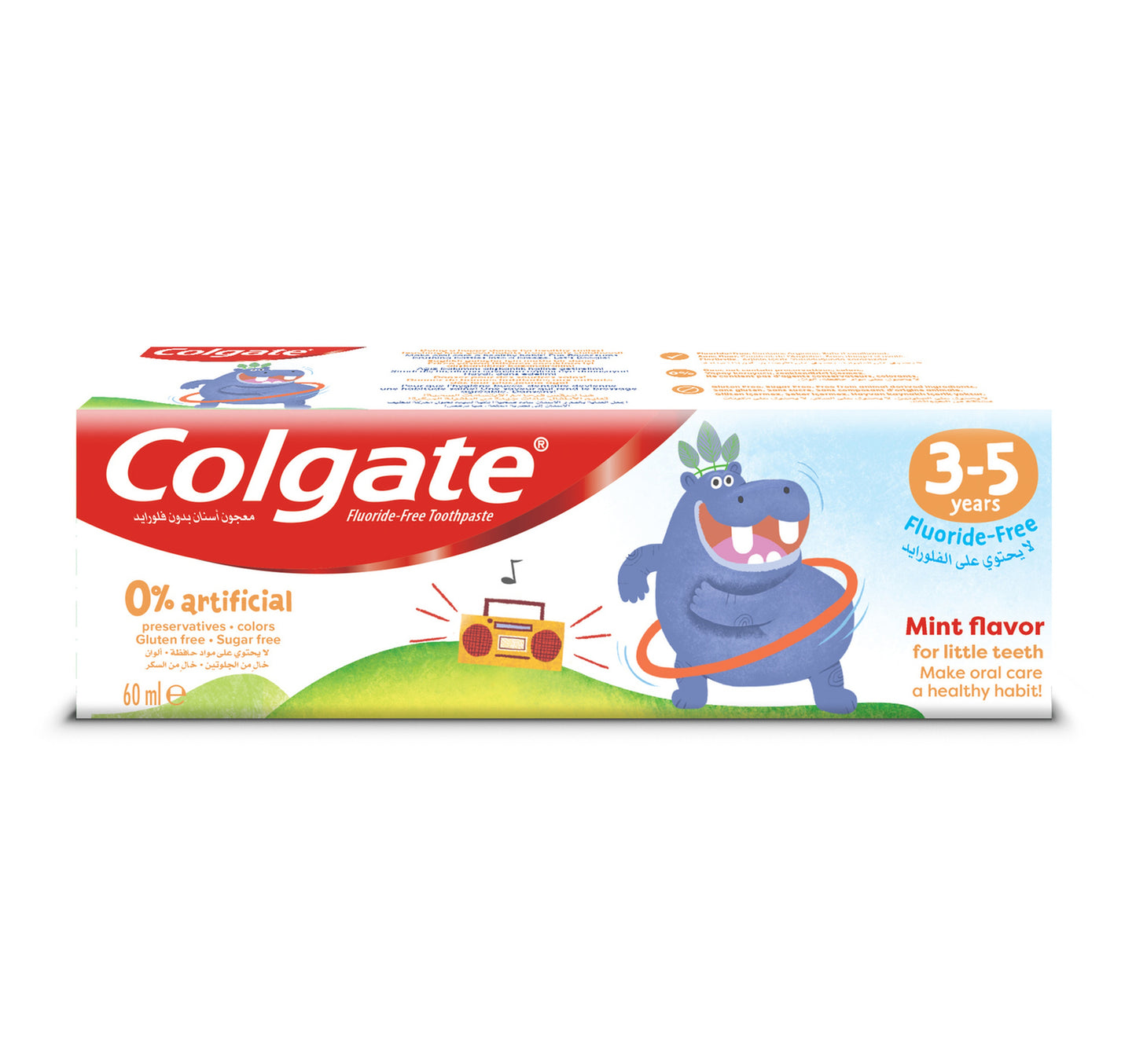 Colgate Kids Toothpaste Natural 3-5 Years Mint Flavour 60 ml