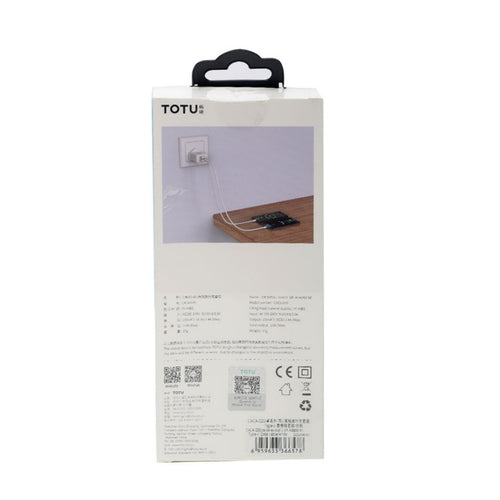 Totu Dual USB Home Charger + Type-C Cable CACA020