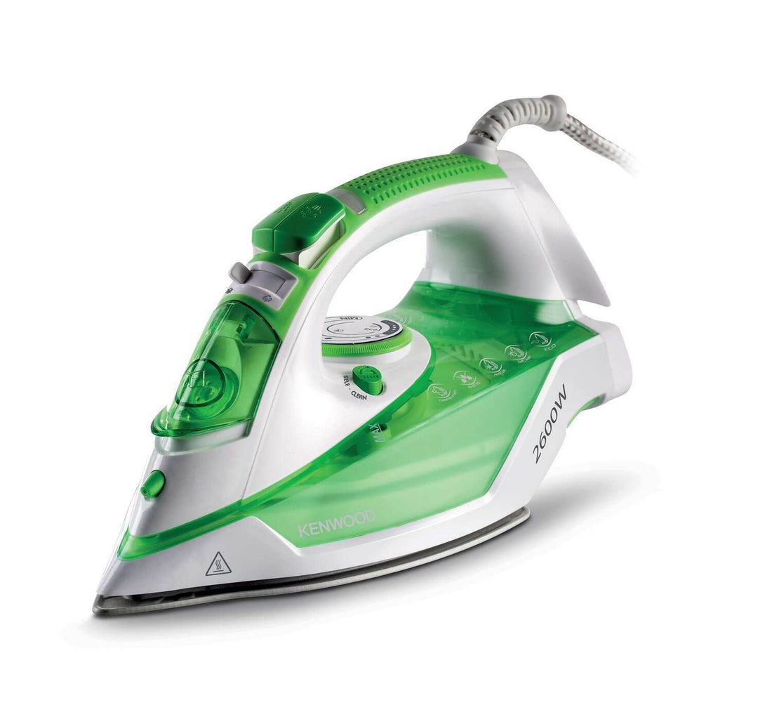 Kenwood Ceramic Steam Iron 2600Watts, 350ml Large capacity, Ceramic Sole Plate, Eco Function, steam power 45/140g, Anti drip, STP70.000WG