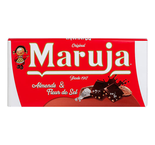 Maruja Compound Chocolate with Almonds and Fleur de Sel 100 g