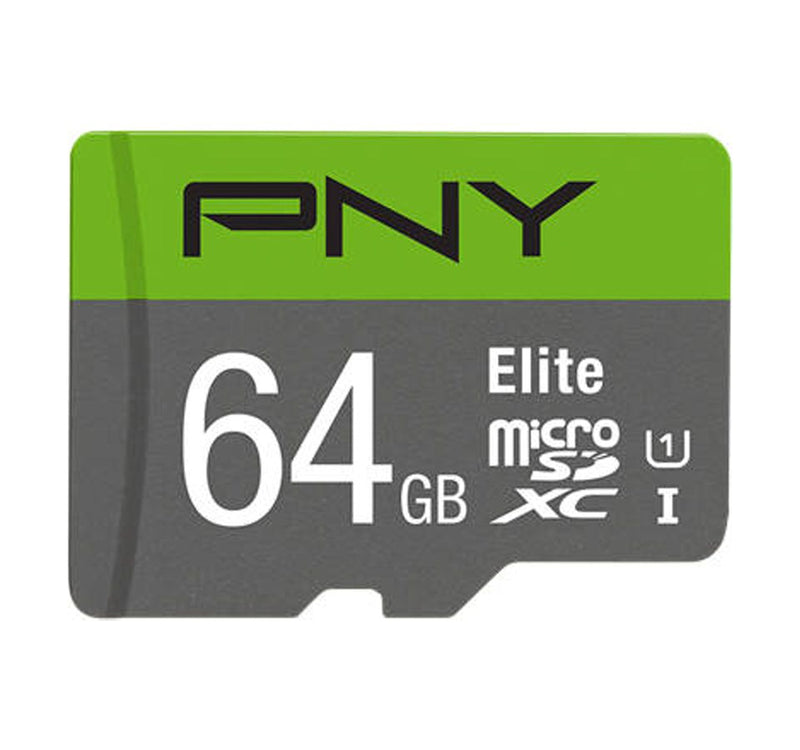 بطاقة مايكرو SD من PNY PSDUX64U185GWGE سعة 64 جيجابايت