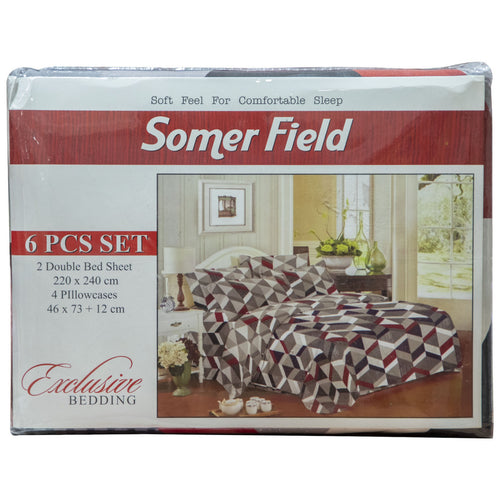 Somer Field Bedsheet Set Double 6pcs