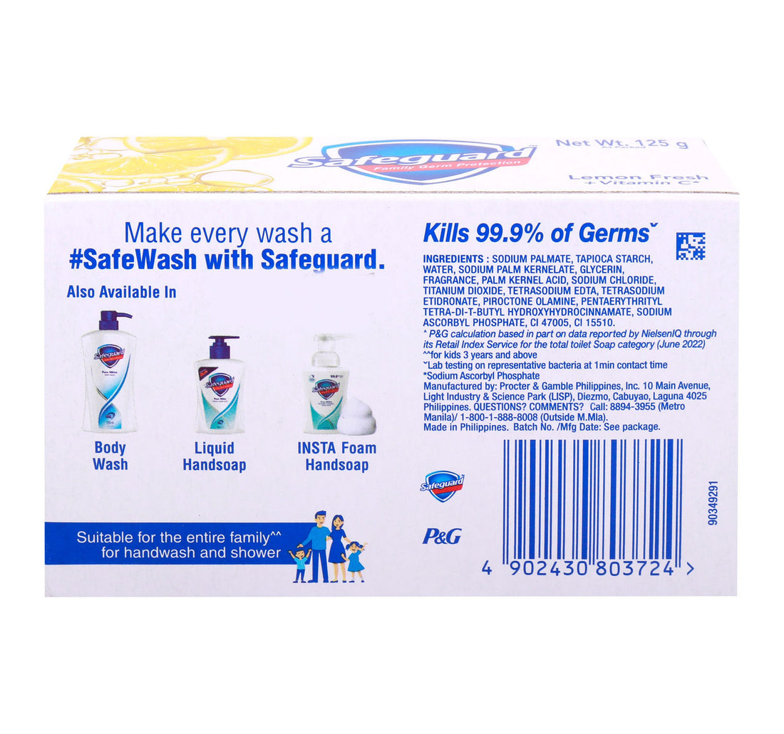 Safeguard Lemon Fresh Soap 125 g