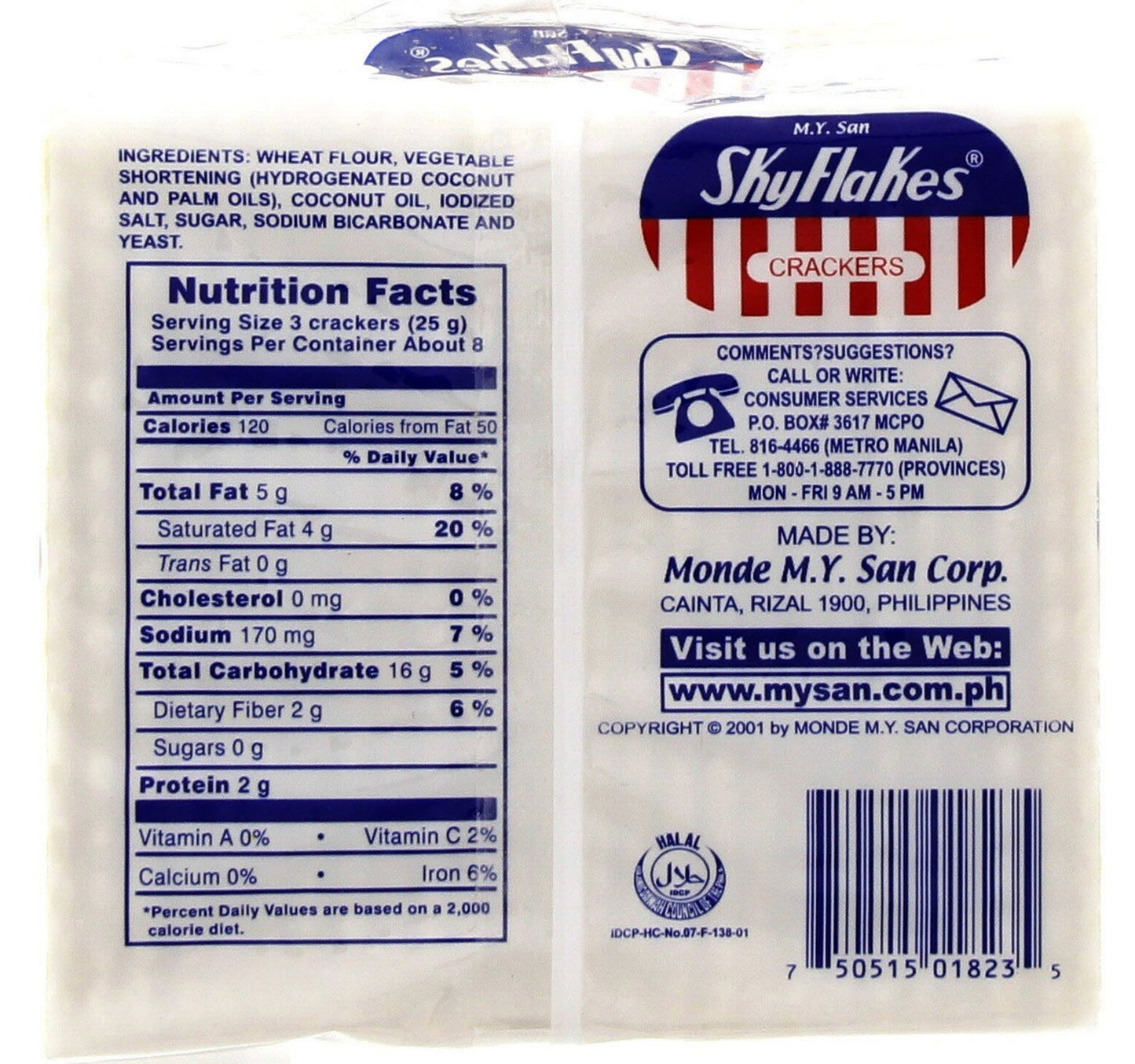 Sky Flakes Crackers 200 g