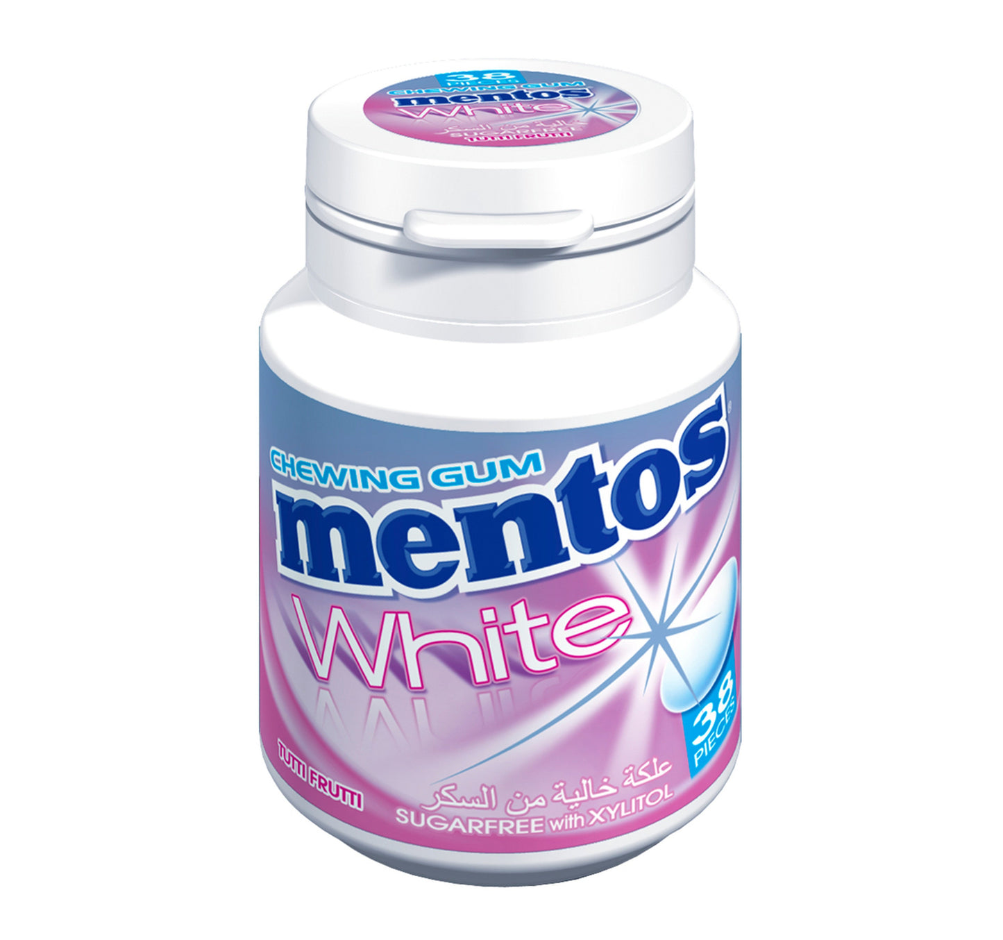 Mentos White Tutti Frutti Flavour Sugar Free Chewing Gum 54 g