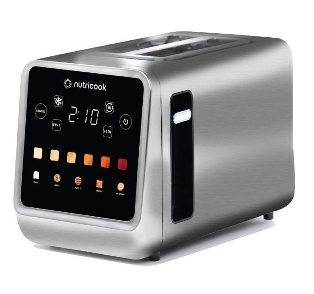 Nurtricook 2 Slice Stainless Steel Digital Toaster, 850W, NC-TS201