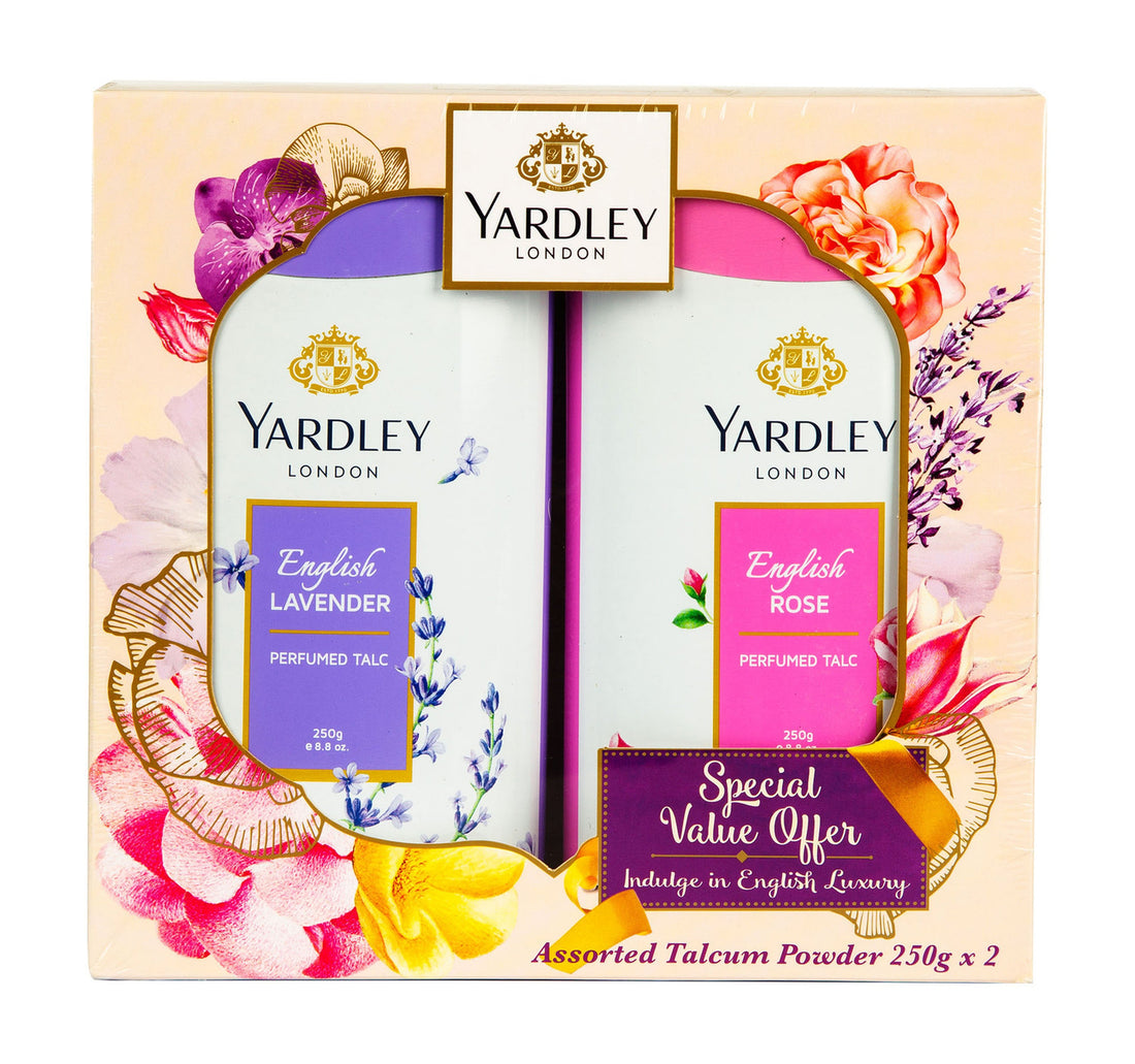 Yardley Perfumed Talc Assorted 2 x 250 g