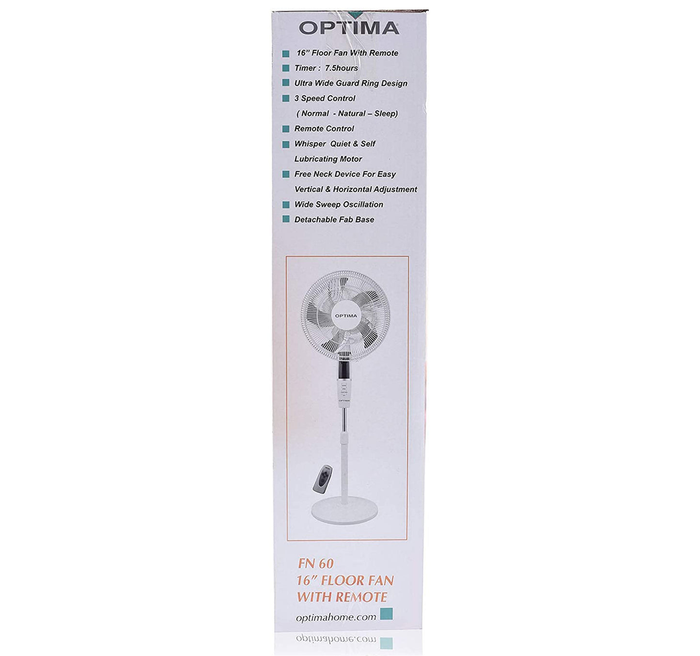 Optima Floor Fan with Remote FN60 16inch