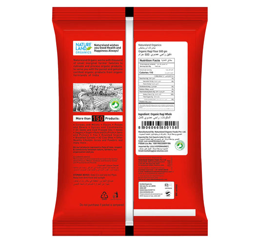 Natureland Organics Ragi Flour 500 g