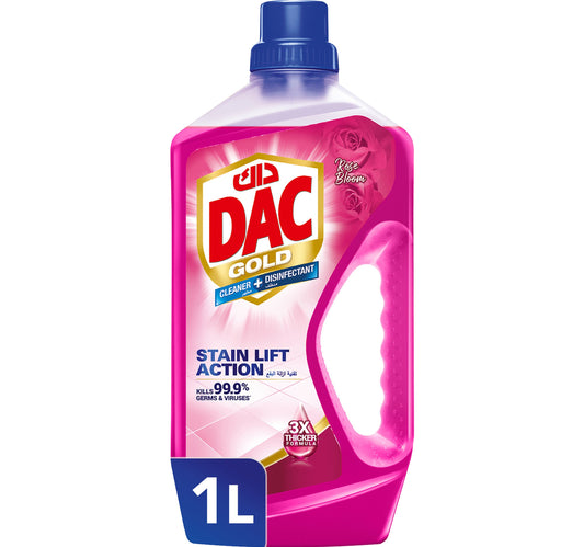 Dac Gold Disinfectant Rose Bloom 1 Litre + Lavender 1 Litre