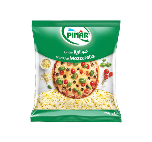 Pinar Shredded Mozzarella Cheese Value Pack 2 x 200 g