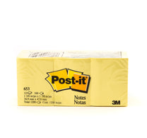 ملاحظات 3M Post-it صفراء مقاس 1.5 بوصة × 2 بوصة، 12 × 100 ورقة