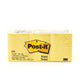 ملاحظات 3M Post-it صفراء مقاس 1.5 بوصة × 2 بوصة، 12 × 100 ورقة