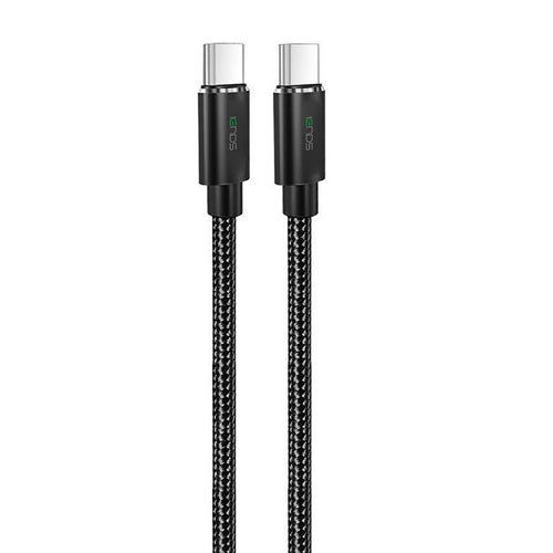 Iends Dual Type-C Charge and Sync Cable CA588, Black Lulu Hypermarket