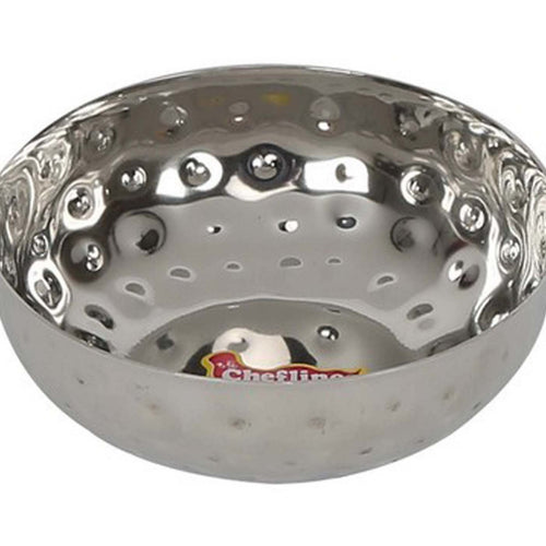Chefline Stainless Steel Hammered Bowl, Pearl 4