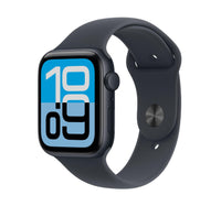 Apple Watch SE 3 GPS Smartwatch, 44 mm Midnight Aluminium Case with Midnight Sport Band (M/L), MEHQ4AF/A