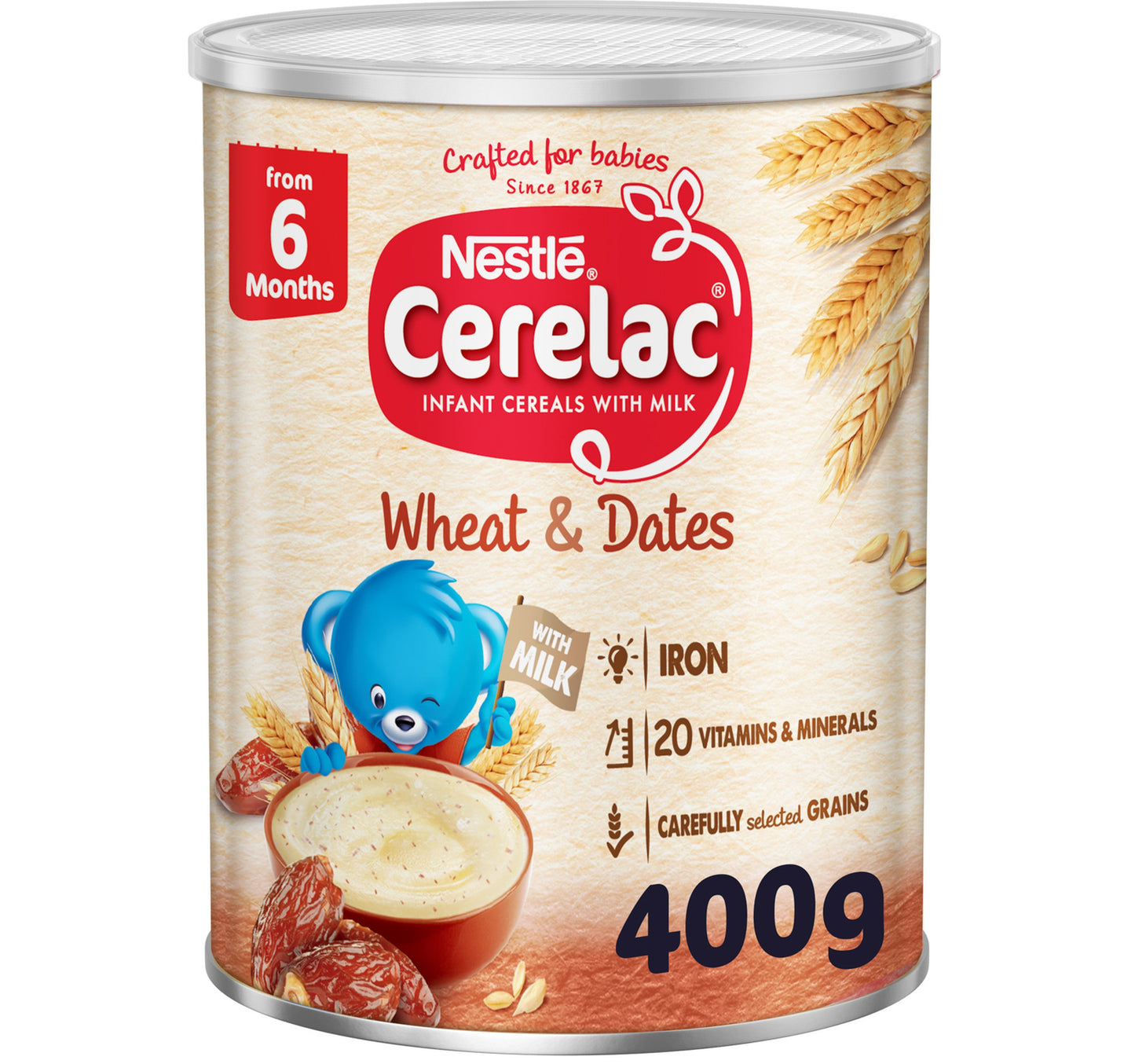 Nestle Cerelac Wheat & Dates From 6 Months 400 g