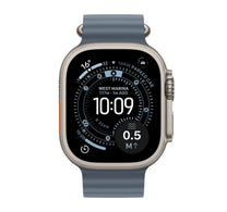 Apple Watch Ultra 3 GPS + Cellular Smartwatch, 49 mm Natural Titanium Case with Anchor Blue Ocean Band, MEWH4AF/A