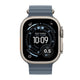 Apple Watch Ultra 3 GPS + Cellular Smartwatch, 49 mm Natural Titanium Case with Anchor Blue Ocean Band, MEWH4AF/A