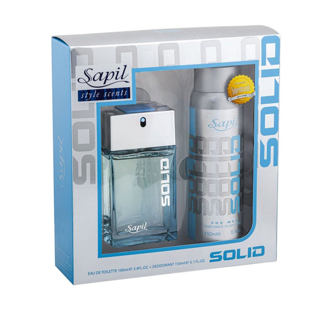 Sapil EDT Solid For Men 100 ml + Deodorant Spray 150 ml