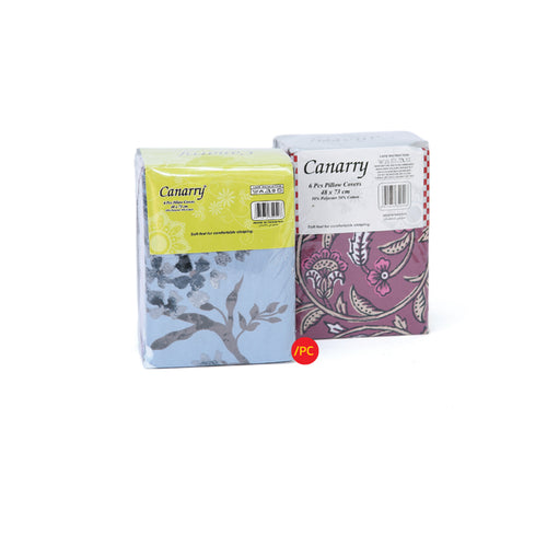 Canarry Pillow Case Set, 6 pcs, 48 x 73 cm, Assorted
