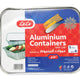 LuLu Aluminium Containers With Lids 5 pcs