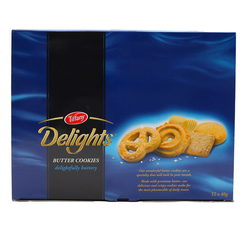 Tiffany Butter Cookies Delights Value Pack 12 x 40 g