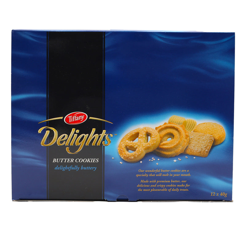 Tiffany Butter Cookies Delights Value Pack 12 x 40 g
