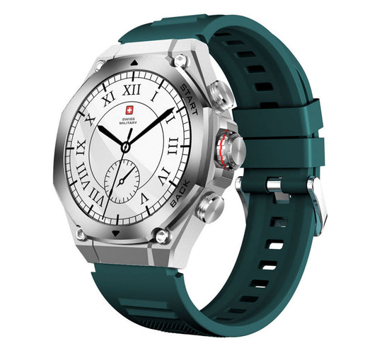 Swiss Military Smart Watch With Silicone Strap DOM 6 Green