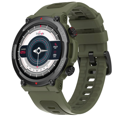 Trands Smartwatch, 1.43 inches AMOLED Display, Black, TR-SW70