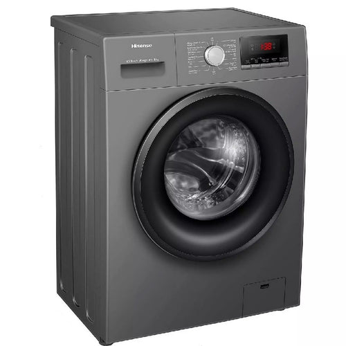 Hisense Front Load Washing Machine, 1200 RPM, 8 kg, Titanium Grey, WFQP8012TS