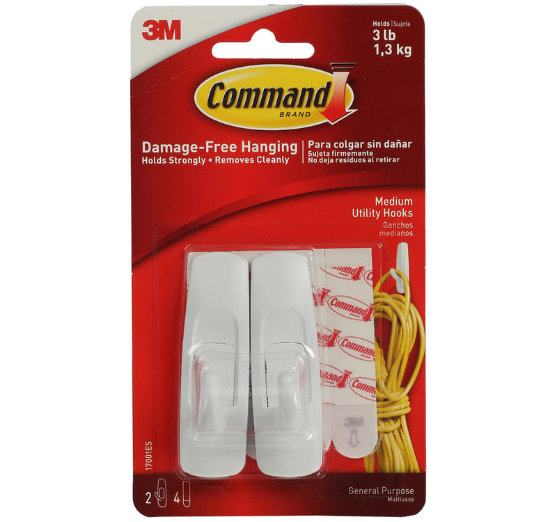 3M Medium Hooks 17001