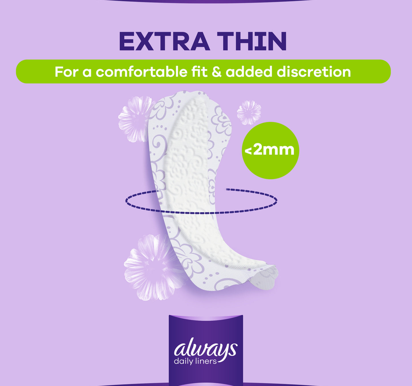 Always Daily Liners Multiform Pantyliners With Fresh Scent Normal 20pcs