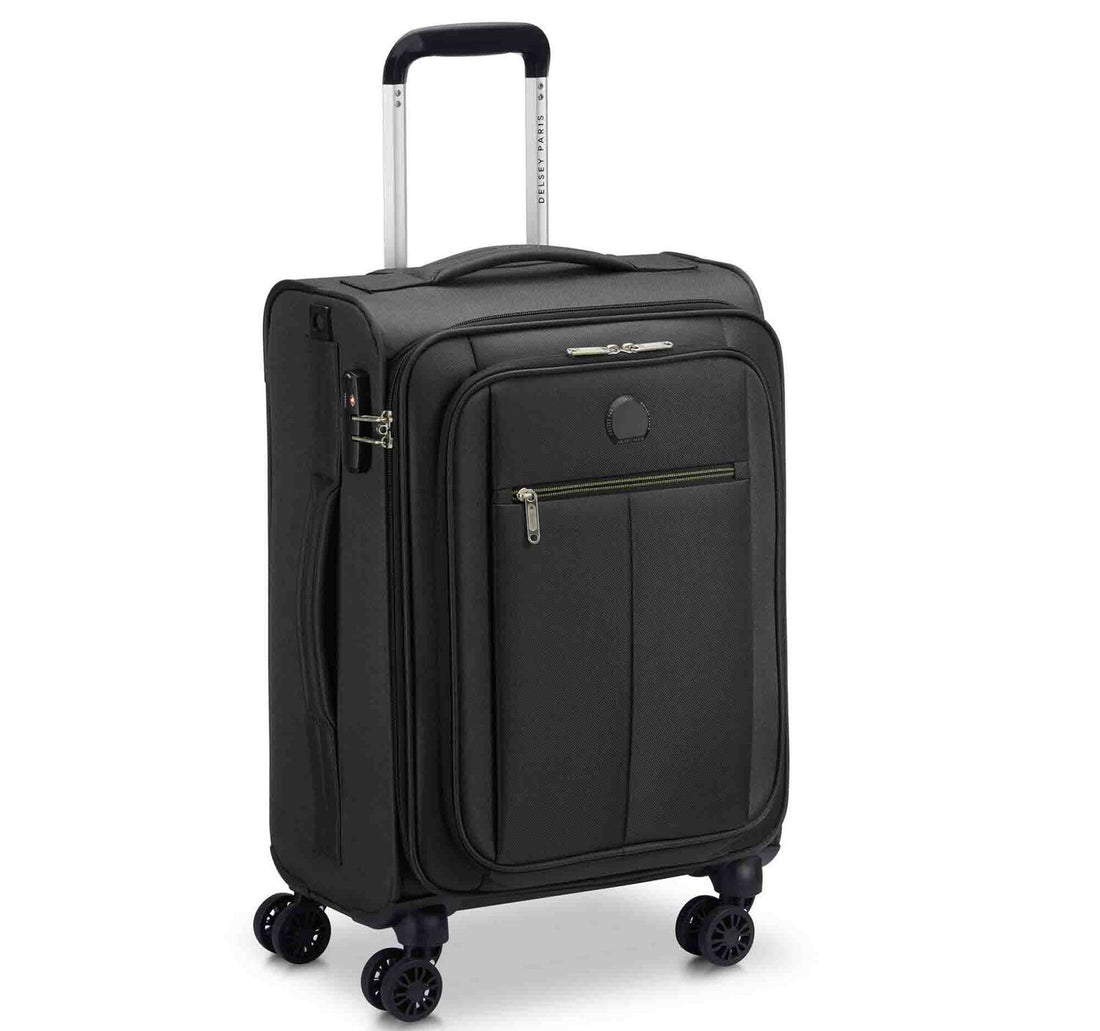 Delsey Pin Up 6 Soft Trolley, 4 Double Wheels, 55 cm, Black, 3430801